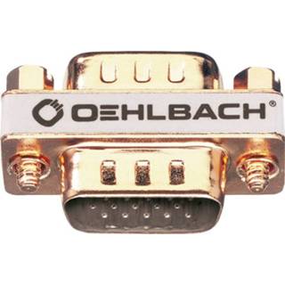 Goud Adapter VGA [1x VGA-stekker - 1x VGA-stekker] Vergulde steekcontacten Oehlbach 4003635068281