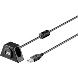 USB 2.0 Verlengkabel Goobay [1x USB-A 2.0 stekker - 1x USB 2.0 bus A] 1.2 m Zwart