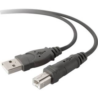 Zwart USB 2.0 Kabel Belkin [1x USB-A stekker - 1x USB-B stekker] 3 m 722868699201