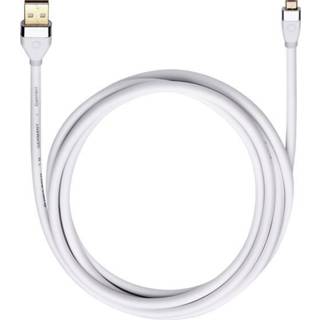 👉 Wit USB 2.0 Kabel Oehlbach [1x USB-A stekker - 1x Micro-USB B] 1 m 4003635600719