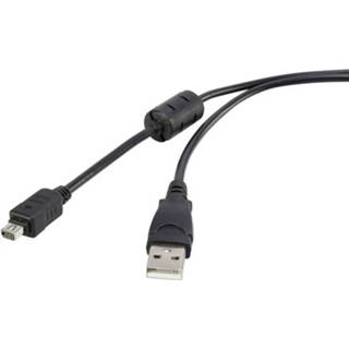 👉 Zwart USB 2.0 Kabel Renkforce [1x USB-A stekker - 1x Olympus] 1.5 m 4016139087146