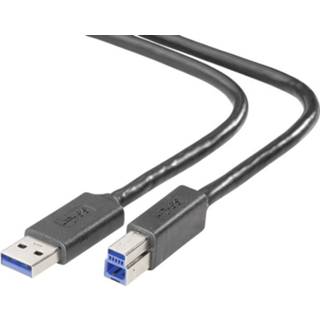👉 Zwart USB 3.0 Kabel Belkin [1x stekker A - 1x B] 0.9 m 745883724598