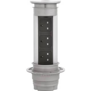 👉 Aluminium Kopp 939610019 Inbouwstekkerdoos 3-voudig (geÃ«loxeerd) Randaarde stekker 4008224624497