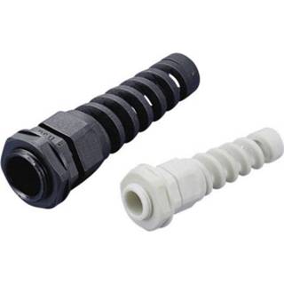 Wartel grijs polyamide met beschermspiraal PG13.5 Lichtgrijs (RAL 7035) KSS EGR13.5SRGY4 1 stuks 4016138579727