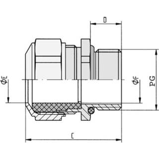 👉 Wartel PG9 Nikkel Nikkel LappKabel SKINDICHTÂ® CN PG 9 5 stuks