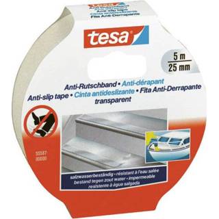 👉 Antislip tape transparant Tesa Anti-slip (l x b) 5 m 25 mm Polyacrylaatzuurester Inhoud: 1 rollen 4042448101617