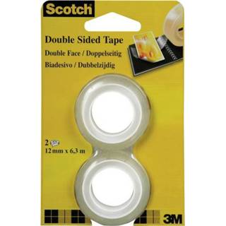 👉 Dubbelzijdige tape transparant 3M Scotch 665 (l x b) 6.3 m 12 mm Inhoud: 2 rollen 4001895259692