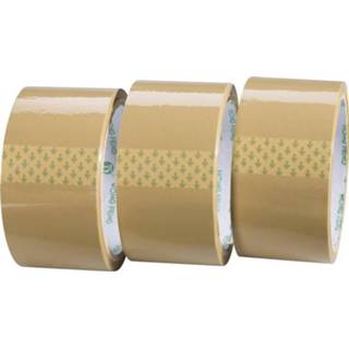 👉 Verpakking bruin acryl Plakband Conrad Components (L x B) 50 m 48 mm inhoud: 3 rol(len) 4016139202594