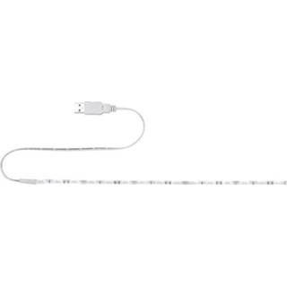 👉 Ledstrip wit Paulmann 70455 LED-strip Energielabel: LED (A++ - E) Met USB-aansluiting 30 cm Daglicht-wit 4000870704554