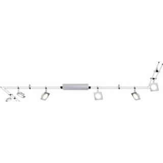 👉 Railsystem chroom Paulmann QuadLED Compleet railsysteem LED vast ingebouwd 24 W 95193 (mat) 4000870951934