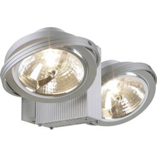 👉 Opbouwspot zilver LED dubbel G53 AR111 draaibaar kantelbaar 4024163098403