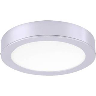 👉 Lichtnet wit zilver LED-opbouwlamp werkt op het 20 W Warm-wit LeuchtenDirekt 14382-21 4043689940652