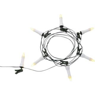 👉 Kerstboomverlichting wit Polarlite PCA-01-001 Buiten werkt op het lichtnet 16 LED Warm-wit Verlichte lengte: 12 m 4897048574053