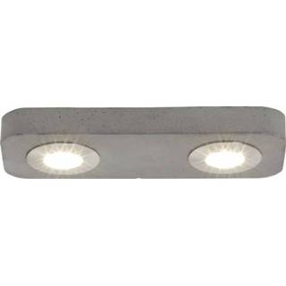 👉 Wit grijs LED-plafondlamp 10 W Warm-wit Beton-grijs Brilliant Sonic G90251/70 4004353300806