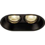 👉 Inbouwlamp zwart LED GU10 100 W 12 V (mat) SLV 113110 Horn 4024163139656
