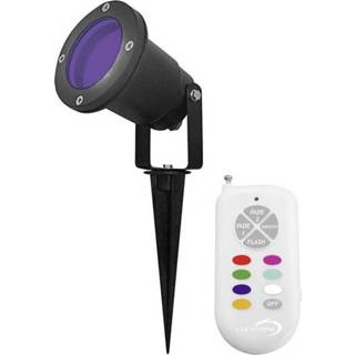 👉 Zwart Lumihome RGB/GL28 Buitenschijnwerper 2 W 3-kleurig 8425271268959