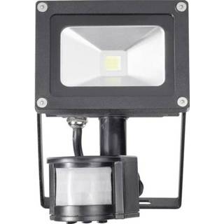 👉 Bewegingsmelder wit zwart LED-schijnwerper met 10 W Koud-wit 4016138843064