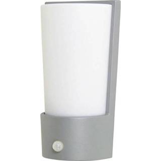 👉 ECO-Light Pino 1841-PIR4 si Buitenlamp met bewegingsmelder (wand) Spaarlamp, LED E27 75 W Energielabel: Afh. van lamp (A++ - E) Zilver
