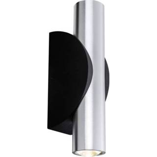 👉 Zwart aluminium Buiten LED-wandlamp (geborsteld), 6.4 W Paulmann Flame 18004 4000870180044