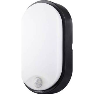 👉 Bewegingsmelder zwart Buiten LED-wandlamp met 10 W Megatron Bulka MT69041 4020856690411