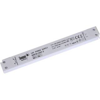 👉 LED-transformator Constante spanning Dehner Elektronik SNP30-12VF-2 30 W 0 - 2.5 A 12 V/DC Niet dimbaar, Montage op ontvlambare oppervlakken, Geschikt voor 4251125200691