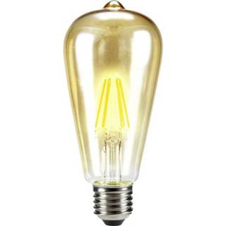 👉 Ledlamp Sygonix LED-lamp E27 Ballon 6 W = 55 Warmwit Energielabel: A++ Filament / Retro-LED 1 stuks 4016138993905