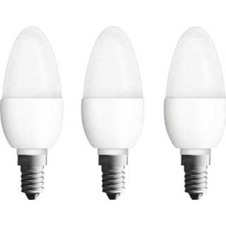 👉 Ledlamp OSRAM LED-lamp E14 Kaars 5.7 W = 40 Warmwit Energielabel: A+ 3 stuks 4052899955509