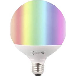 👉 Ledlamp LightMe LED-lamp E27 Bol 10 W = 60 RGBW Energielabel: A+ Colorchanging, Incl. afstandsbediening 1 stuks 4020856851959