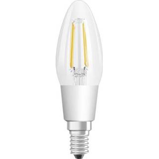 👉 Ledlamp OSRAM LED-lamp E14 Kaars 4.5 W = 40 Warmwit Energielabel: A+ Dimbaar, Filament / Retro-LED 1 stuks 4058075808140