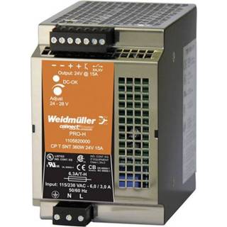 👉 Netvoeding WeidmÃ¼ller CP T SNT 360W 24V 15A Din-rail 24 V/DC 15 A 360 W 1 x 4032248881314
