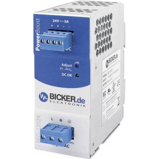 👉 Netvoeding Bicker Elektronik BED-12024 Din-rail 24 V/DC 5 A 120 W 1 x 4016138880151