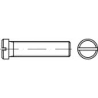 👉 Platkopschroeven M3 12 mm Sleuf DIN 920 Staal 100 stuks TOOLCRAFT 118865