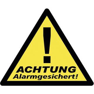 👉 Waarschuwing sticker 40201 Waarschuwingssticker Let op: beveiligd Taal: Duits Set van 3 (b x h) 85 mm 70 4015162402018