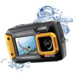 Digitale camera zwart oranje Easypix W-1400 14 Mpix Zwart/oranje Stofdicht, Onderwatercamera, Frontdisplay 4260041684317