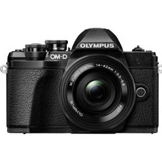 👉 Digitale camera zwart m Olympus OM-D E-M10 Incl. 14-42 mm + 40-150 lenzen 17.2 Mpix WiFi, Full-HD video-opname, Optische zoeker, Elektronische Met 4545350051433