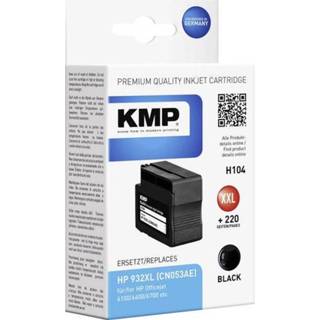 👉 Inkt cartridge zwart KMP vervangt HP 932, 932XL Compatibel H104 1725,4001 4011324172546