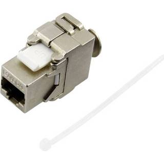 👉 Koppeling metaal RJ45-koppeling, CAT 6a Koppeling, recht TRU COMPONENTS 1 stuks 2050004685695