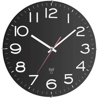 Wandklok Zendergestuurd TFA zwart Funk-Wanduhr 60.3509 Wandklok zwart Zendergestuurd TFA 60.3509 300 mm x 40 4009816023261