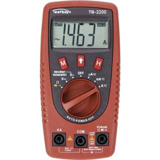 👉 Multimeter Testboy TB-2200 Digitaal Kalibratie conform: Fabrieksstandaard (zonder certificaat) CAT II 400 V, III 300 V Weergave (counts): 2000 4028532122003