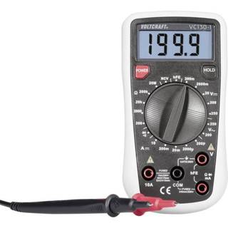 Multimeter VOLTCRAFT VC130-1 Digitaal Kalibratie conform: Fabrieksstandaard (zonder certificaat) CAT III 250 V Weergave (counts): 2000 4016138874341