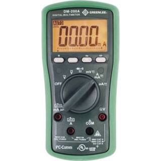 👉 Multimeter Greenlee DM-200A Digitaal Kalibratie conform: ISO CAT II 1000 V, III 600 V Weergave (counts): 6000 2050002747210