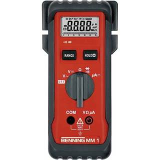 👉 Multimeter Benning MM 1 Digitaal Kalibratie conform: ISO CAT III 600 V Weergave (counts): 3200 2050002747326