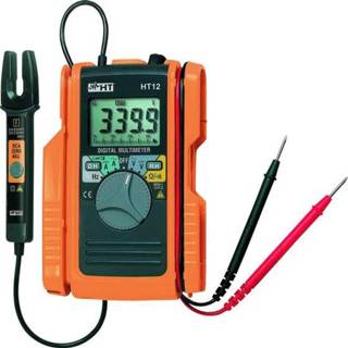 👉 Multimeter HT Instruments HT12 Multimeter, Stroomtang Digitaal Kalibratie conform: Fabrieksstandaard (zonder certificaat) CAT II 600 V, III 300 V Weergave (counts): 8033772793766