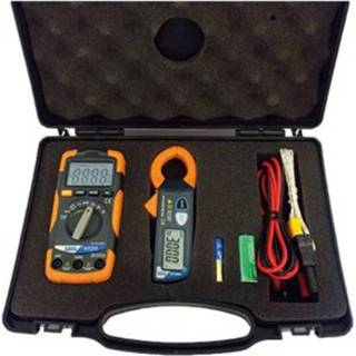 👉 Multimeter HT Instruments e-KIT Multimeter, Stroomtang Digitaal Kalibratie conform: Fabrieksstandaard (zonder certificaat) CAT III 600 V Weergave (counts): 4000 8033100846089