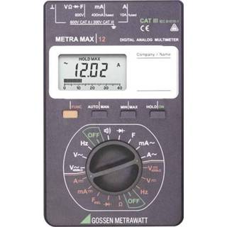 👉 Multimeter Gossen Metrawatt METRAmax 12 Analoog Kalibratie conform: Fabrieksstandaard (zonder certificaat) 4012932112474