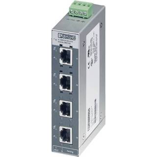 👉 Switch Industriële unmanaged Phoenix Contact FL SFN 5TX Aantal ethernet-poorten 5 LAN-overdrachtsnelheid 100 Mbit/s Voedingsspanning (num) 24 V/DC 4046356100793
