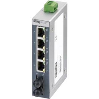 👉 Ethernet switch Phoenix Contact Industrial FL SFNB 4TX/FX ST Aantal glasvezel-poorten: 1 ethernet-poorten: 4 4046356588096
