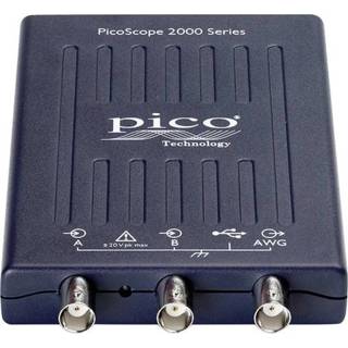 👉 Pico 2204A USB-oscilloscoop 10 MHz 2-kanaals 50 MSa/s 8 kpts Bit Kalibratie conform ISO Digitaal geheugen (DSO), Functiegenerator, Spectrum-analyser 2050002754645