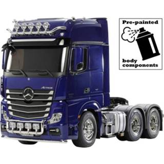 👉 Tamiya 300056354 Mercedes Benz Actros 3363 6x4 Giga 1:14 Elektro RC truck Voordeelset Gelakt 4950344563548