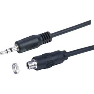 👉 Zwart Kash Jackplug Audio Verlengkabel [1x male 3.5 mm - 1x female mm] 0.20 m 4250549501513